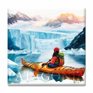 POSAVASOS_POSAVASOS CERAMICA MASTER TEMPLATE Posavaso Cerámico Kayak en Lago Grey